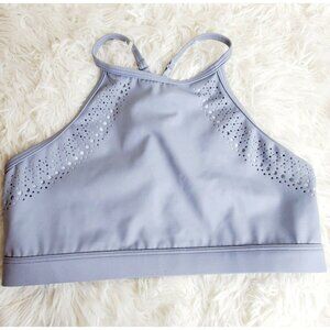 Women’s Victoria Sport Cutout Lined Halter Style Steel Gray Sz S NWOT
